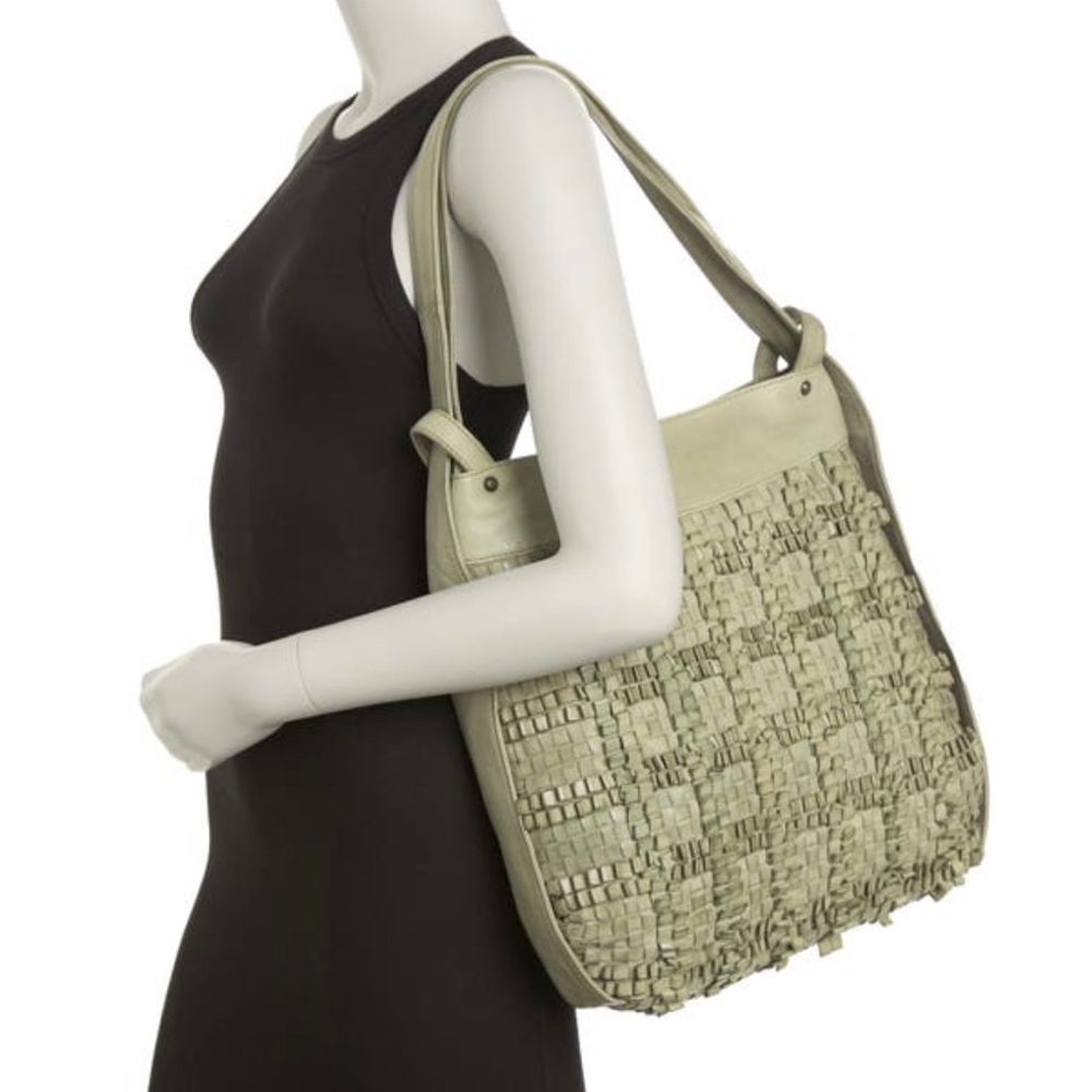 HOBO Strike Woven Leather Tote
